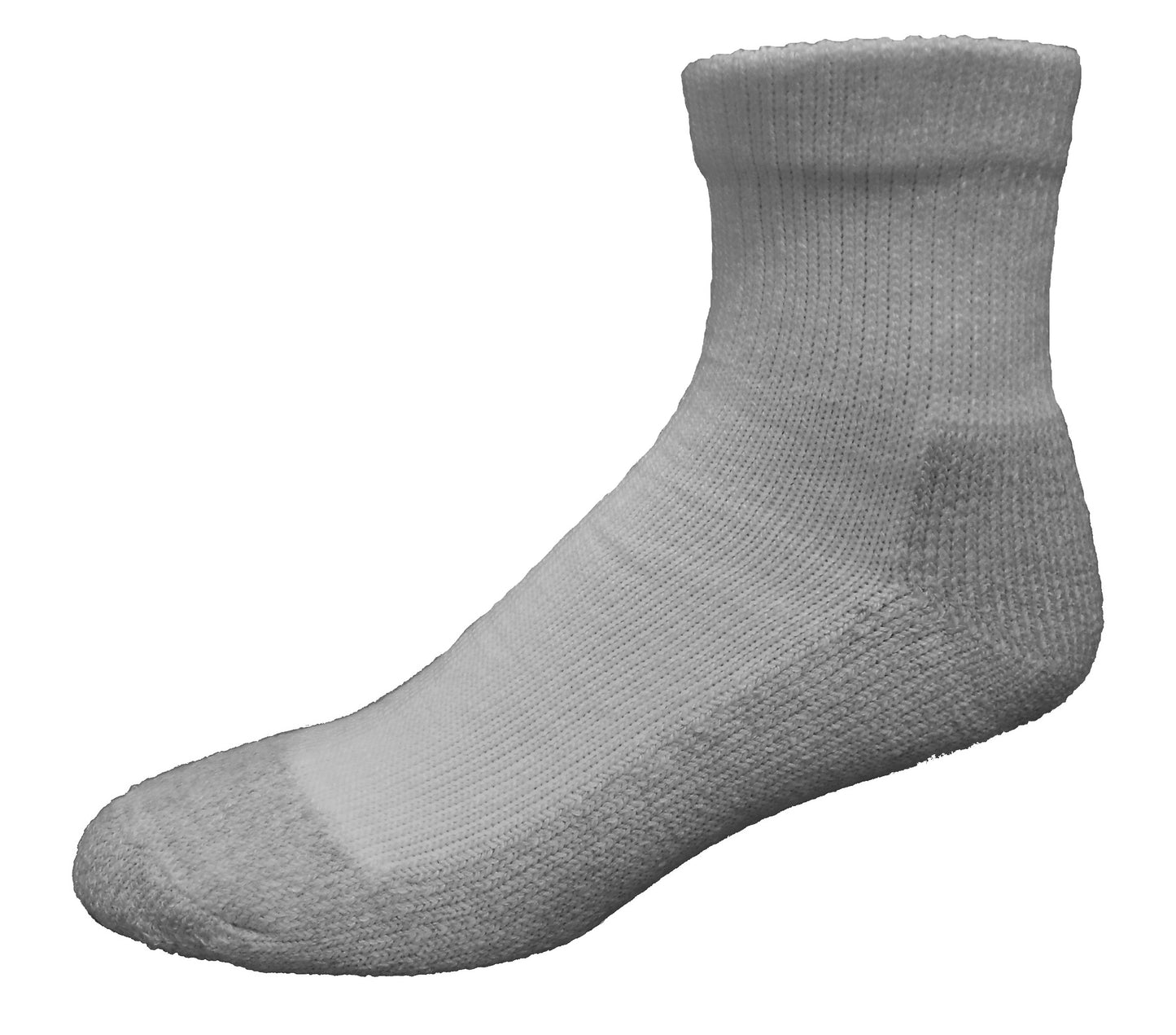 Cushees Comfort™ Ankle Socks,  Triple Thick w/ grey bottom