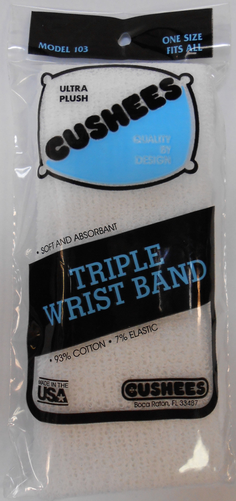 Cushees Comfort™ Wristband, Triple Wide (6")