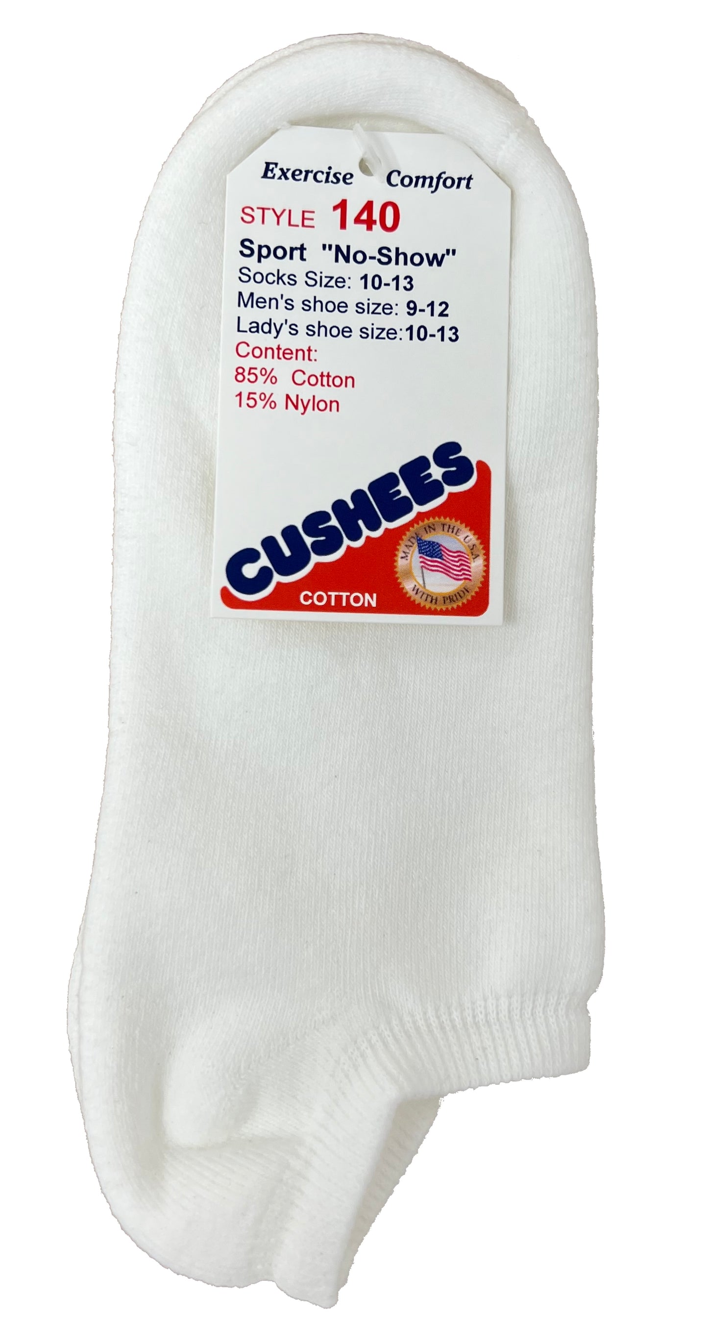 Cushees Comfort™ No-Show socks, Double Thick
