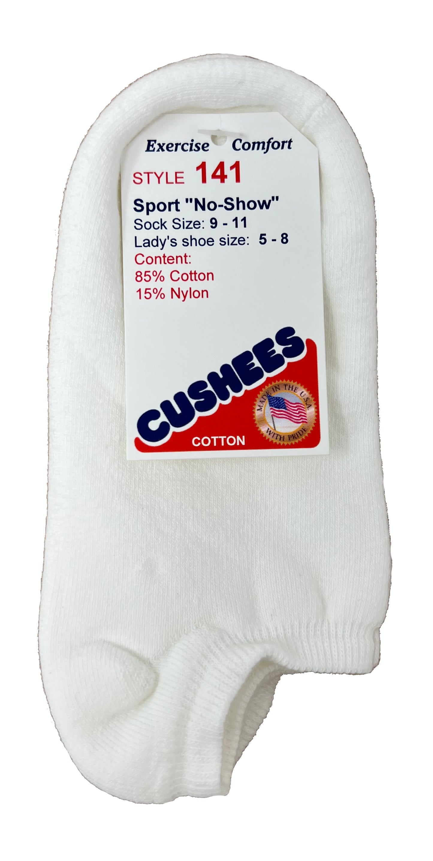 Cushees Comfort™ No-Show socks, Double Thick