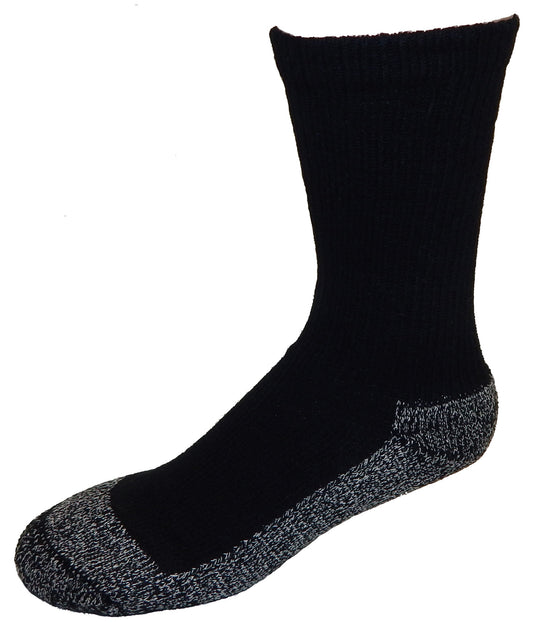 Cushees Comfort™  Crew Socks, Triple Thick w/ grey bottom