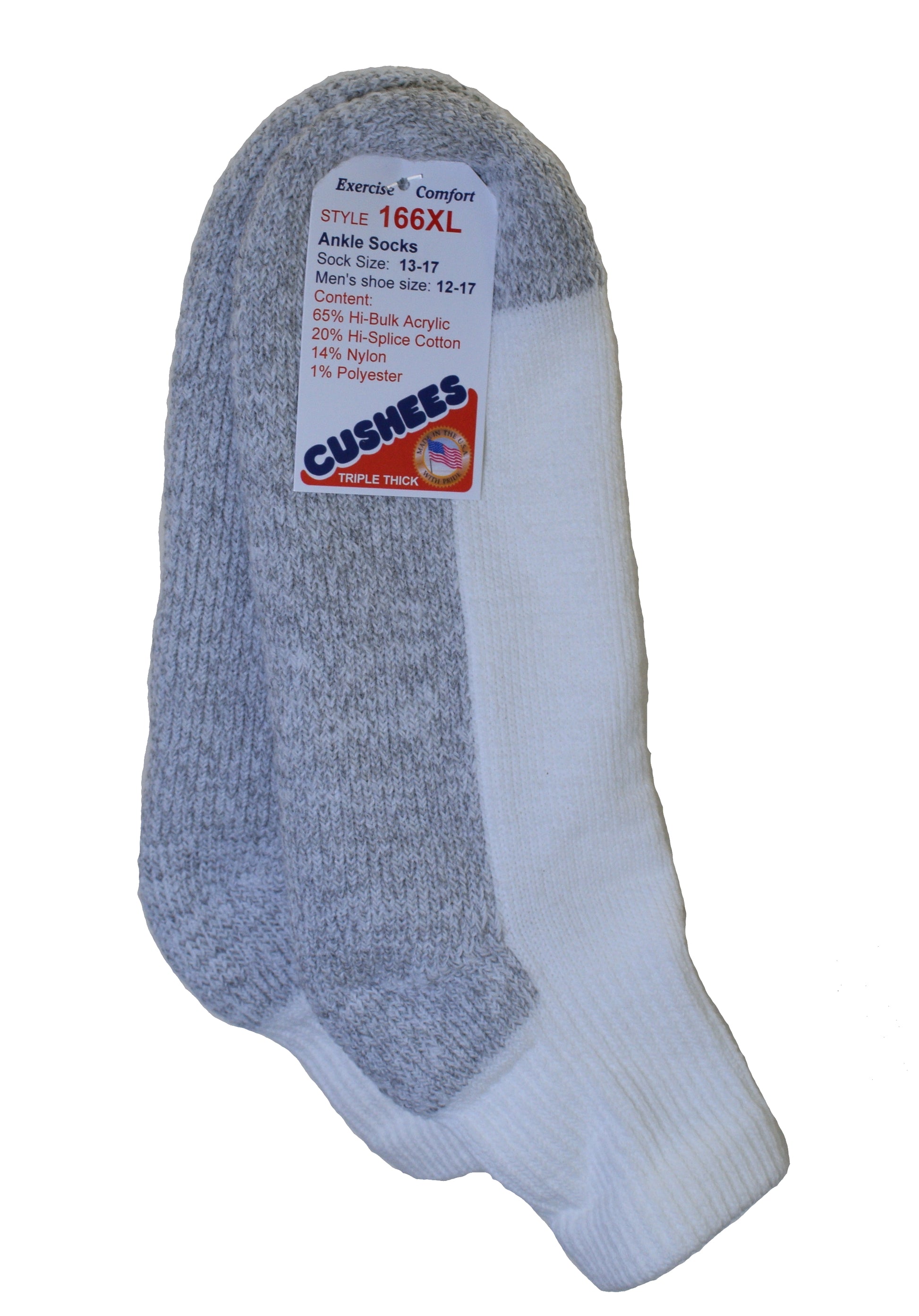 Cushees Comfort™ Ankle Socks, Triple Thick w/ grey bottom – Cushees  Comfort™ ™